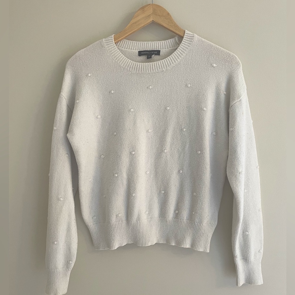 Kendall & Kylie White Crewneck Sweater